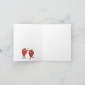 かわいいラブラブいちご カード (内部)