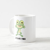 かわいいラブランドのカエル コーヒーマグカップ (正面左)