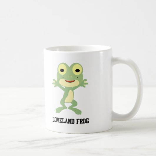 かわいいラブランドのカエル コーヒーマグカップ (右)