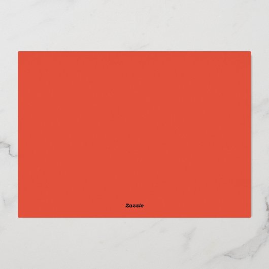 かわいいラブワード カラフルジャングル ワイルドタイガー ペイント 箔シーズンカード (裏面)