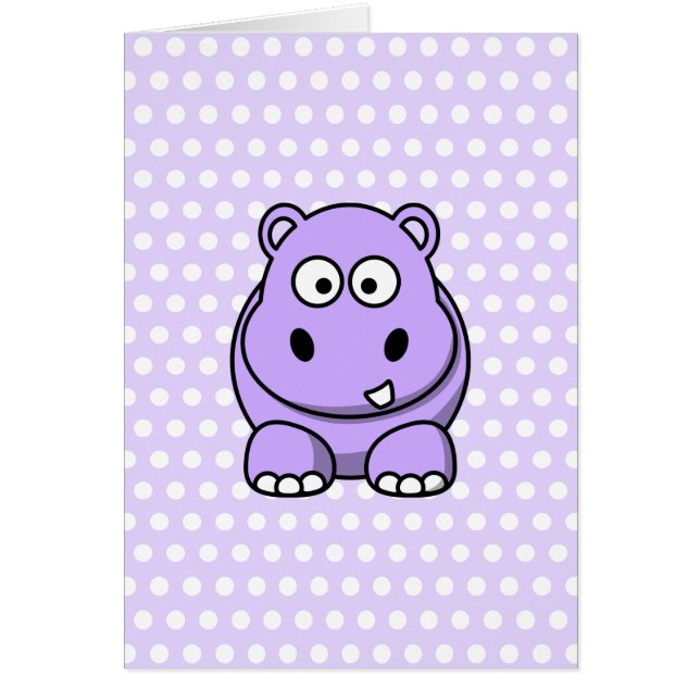 かわいいラベンダーのカバ (正面)