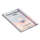 かわいいラベンダー色のモスクの雲 ノートブック (右側)