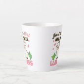 かわいいラマが好きな女の子だけ カフェラテマグ (正面)