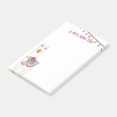 かわいいラマとタッセルデザイン ポストイット (アングル)