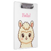 かわいいラマのイラストデザイン クリップボード (右)