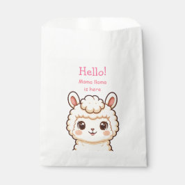 かわいいラマのイラストデザイン フェイバーバッグ