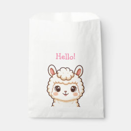 かわいいラマのイラストデザイン フェイバーバッグ