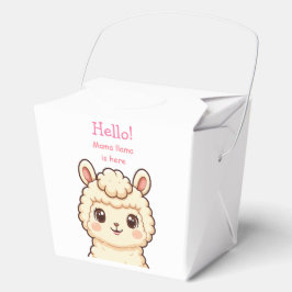 かわいいラマのイラストデザイン フェイバーボックス