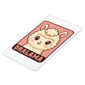 かわいいラマのイラストデザイン マグネット (左側)