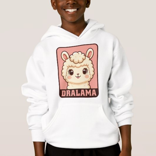 かわいいラマのイラストTシャツデザイン (正面)