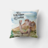 かわいいラマのドラマ クッション (裏面)