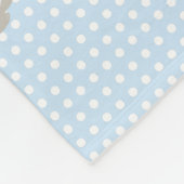 かわいいラマの水玉模様のベビーのマイル標石 フリースブランケット (角)