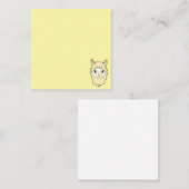 かわいいラマの絵 ノートカード (正面/裏面)