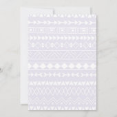 かわいいラマの赤ちゃんシャワー 招待状 (裏面)