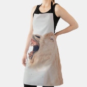 かわいいラマアルパカ エプロン (インサイチュ)