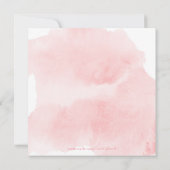 かわいいラマガーリーピンクパーソナライズされた誕生日 カード (裏面)