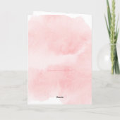 かわいいラマガーリーピンクパーソナライズされた誕生日 カード (裏面)