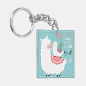 かわいいラマスキーチェーン キーホルダー (正面左)