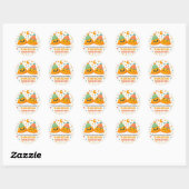 かわいいラマダン・ムバラク ラウンドシール (シート)