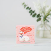 かわいいラマバレンタイン エンクロージャーカード (スタンド正面)
