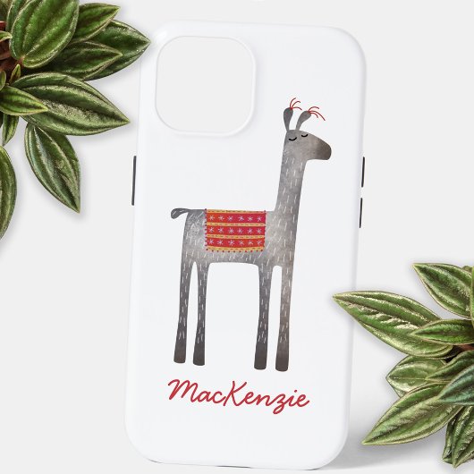 かわいいラマパーソナライズされた Case-Mate iPhoneケース