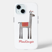 かわいいラマパーソナライズされた Case-Mate iPhoneケース (裏面)