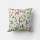 かわいいラマプリントデコールピロー クッション (裏面)