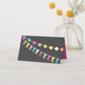 かわいいラマベビーシャワーサボアクサボスフィエスタパーティーデコール プレイスカード (裏面)