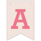 かわいいラマベビー子供の誕生日ピンクバンティングバナー バンティングフラッグ (第3の旗)