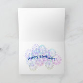 かわいいラマユーモアのある動物誕生日  カード (内部)