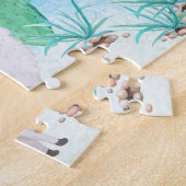 かわいいラマ写真- Llaming パーソナライズされた Kids ジグソーパズル (側面)