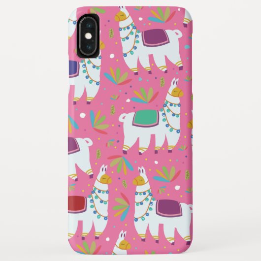 かわいいラマ柄 Case-Mate iPhoneケース (裏面)