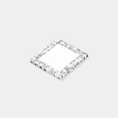 かわいいラマ模様 ポストイット (アングル)