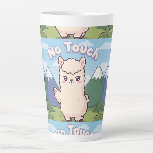 かわいいラマ カフェラテマグ (正面)