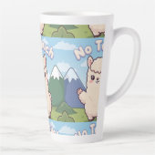 かわいいラマ カフェラテマグ (右)