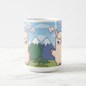 かわいいラマ コーヒーマグカップ (中央)