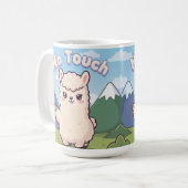 かわいいラマ コーヒーマグカップ (正面左)