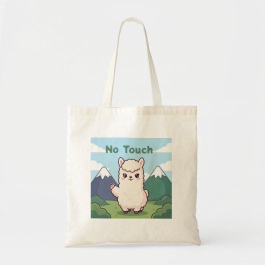 かわいいラマ トートバッグ (正面)