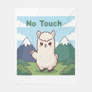 かわいいラマ フリースブランケット