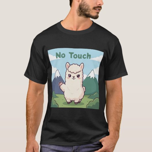 かわいいラマ Tシャツ (正面)