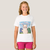 かわいいラマ Tシャツ (正面フル)