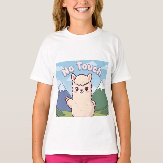 かわいいラマ Tシャツ (正面)