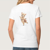 かわいいラマTシャツ Tシャツ (裏面)