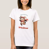 かわいいラムの冬の赤ちゃんシャワーのTシャツ Tシャツ (正面)