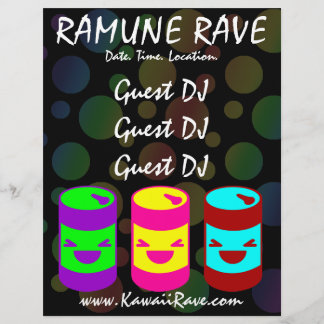 かわいいラムネRaveカスタムフライヤー チラシ