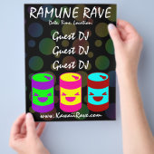 かわいいラムネRaveカスタムフライヤー チラシ (手)