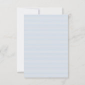 かわいいラムブルークラフト男の赤ちゃんシャワーサンキューサンキュー サンキューカード (裏面)