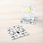 かわいいランジェリー紙コースター スクエアペーパーコースター (インサイチュ)