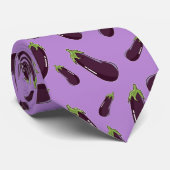 かわいいランダムなナス模様の装飾用クッション ネクタイ (ロール)