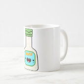 かわいいランチドレッシング コーヒーマグカップ (正面右)